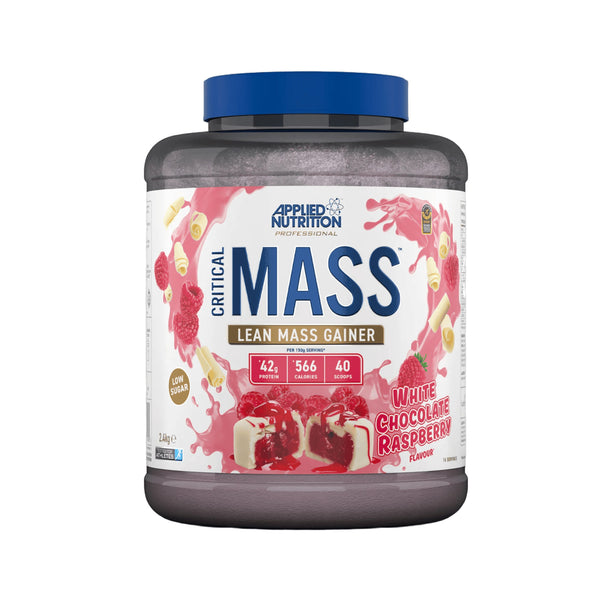 Applied Nutrition Critical Mass Lean Gainer 2.4kg White Chocolate Raspberry Protein Superstore