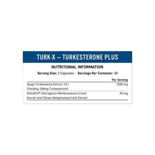 Applied Nutrition Turk-X Turkesterone Plus 60 Caps Nutritionals