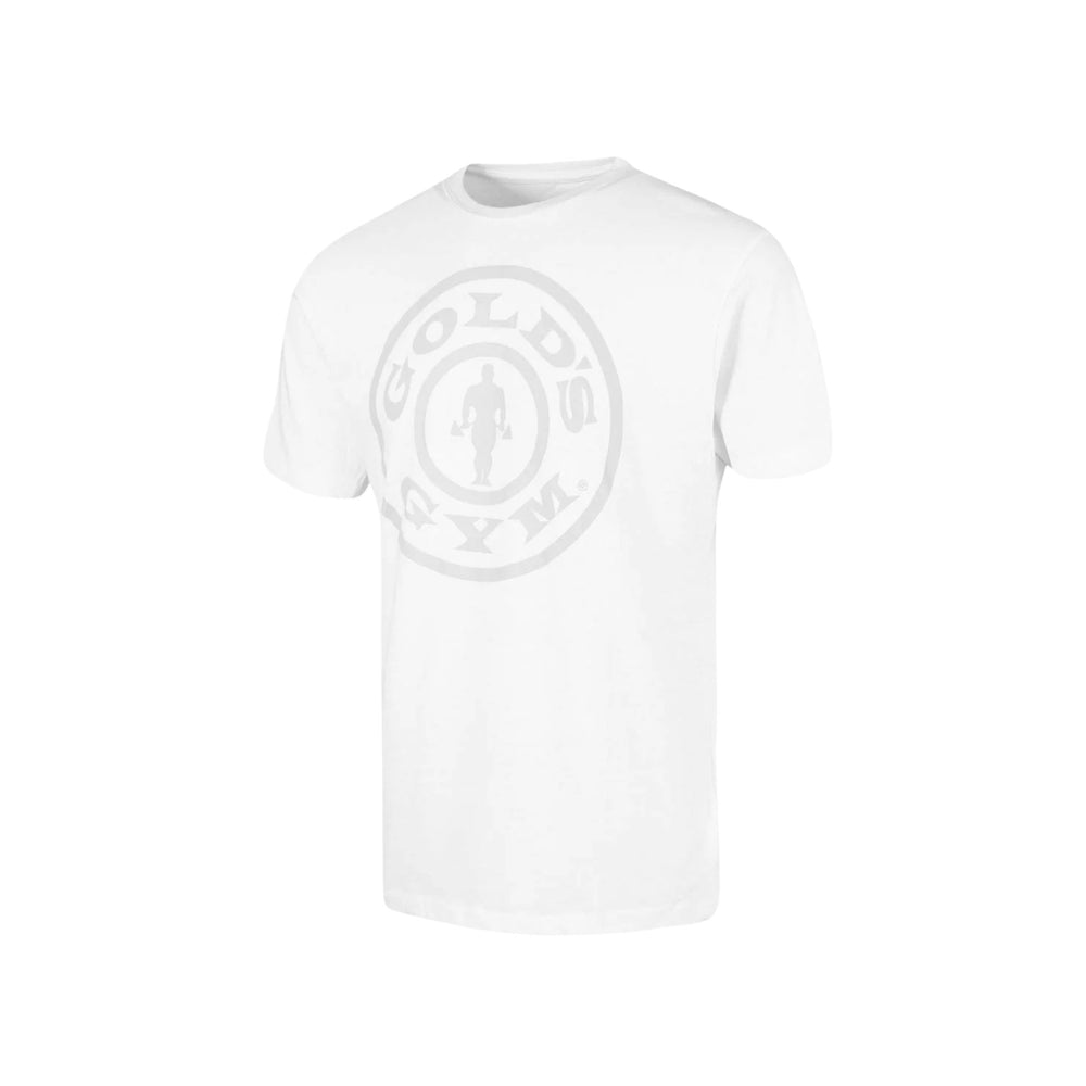 Gold's Gym Weight Plate T-Shirt White / Grey