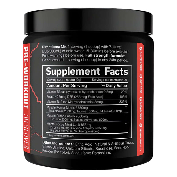 JNX Sports The Shadow! Pre-Workout Nutritionals Protein Superstore