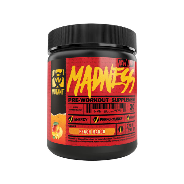 Mutant Madness Pre-Workout Peach Mango Protein Superstore