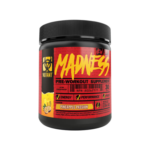 Mutant Madness Pre-Workout Pineapple Passion Protein Superstore