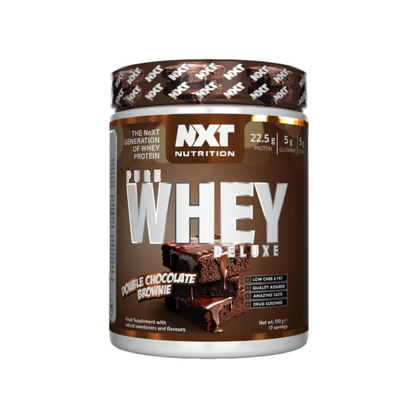 NXT Nutrition Pure Whey Deluxe 510g Double Choc Brownie Protein Superstore