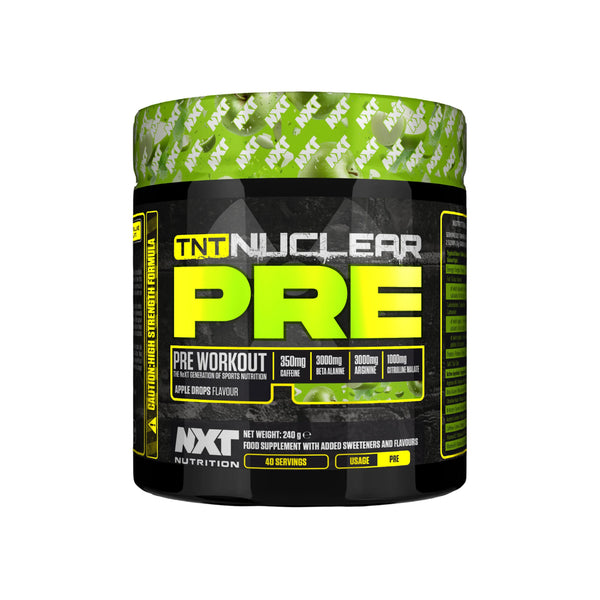NXT TNT Nuclear Pre Workout 240g Apple Drops Protein Superstore