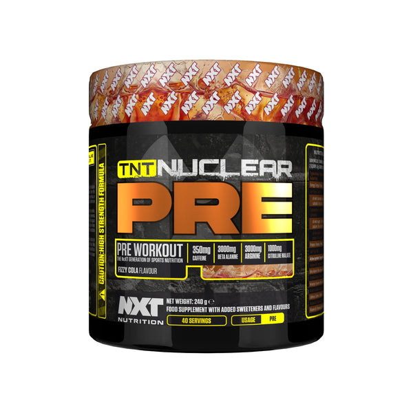 NXT TNT Nuclear Pre Workout 240g Fizzy Cola Protein Superstore