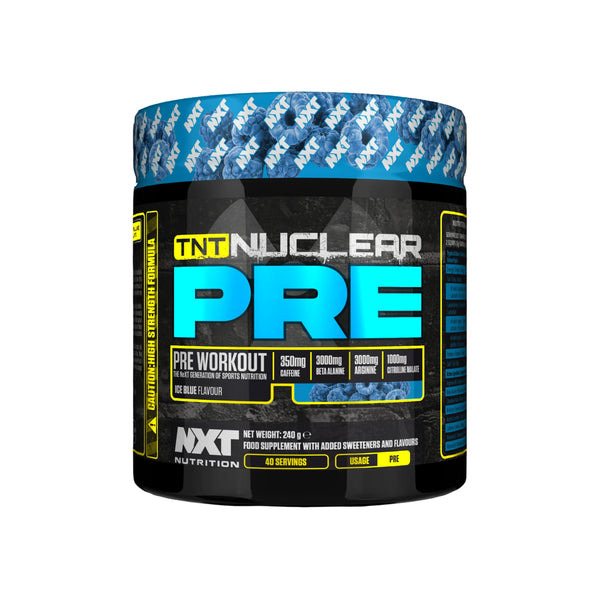 NXT TNT Nuclear Pre Workout 240g Ice Blue Protein Superstore