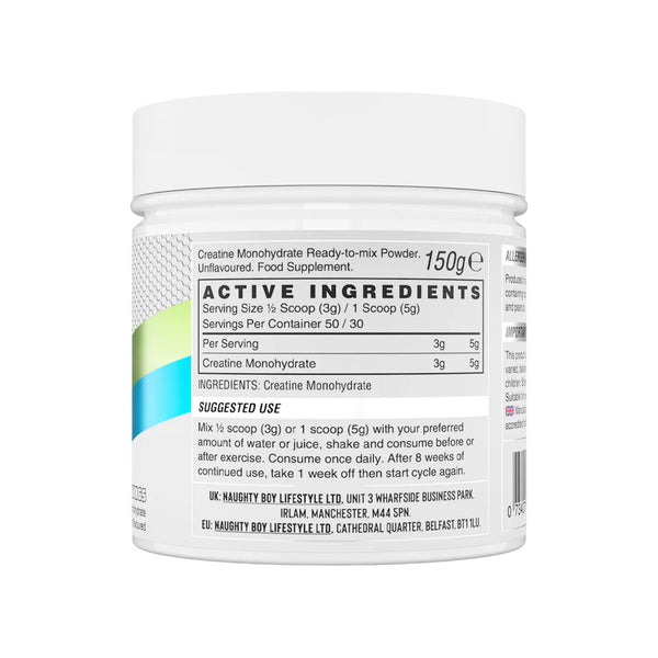 Naughty Boy PRIME Creatine 150g Nutritionals Protein Superstore