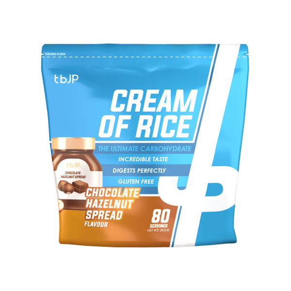 Trained by JP Cream of Rice 2kg Chocolate Hazelnut Spread Protein Superstore