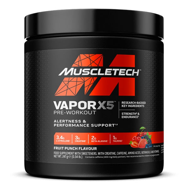MuscleTech Vapor X5 Pre-Workout - 252g