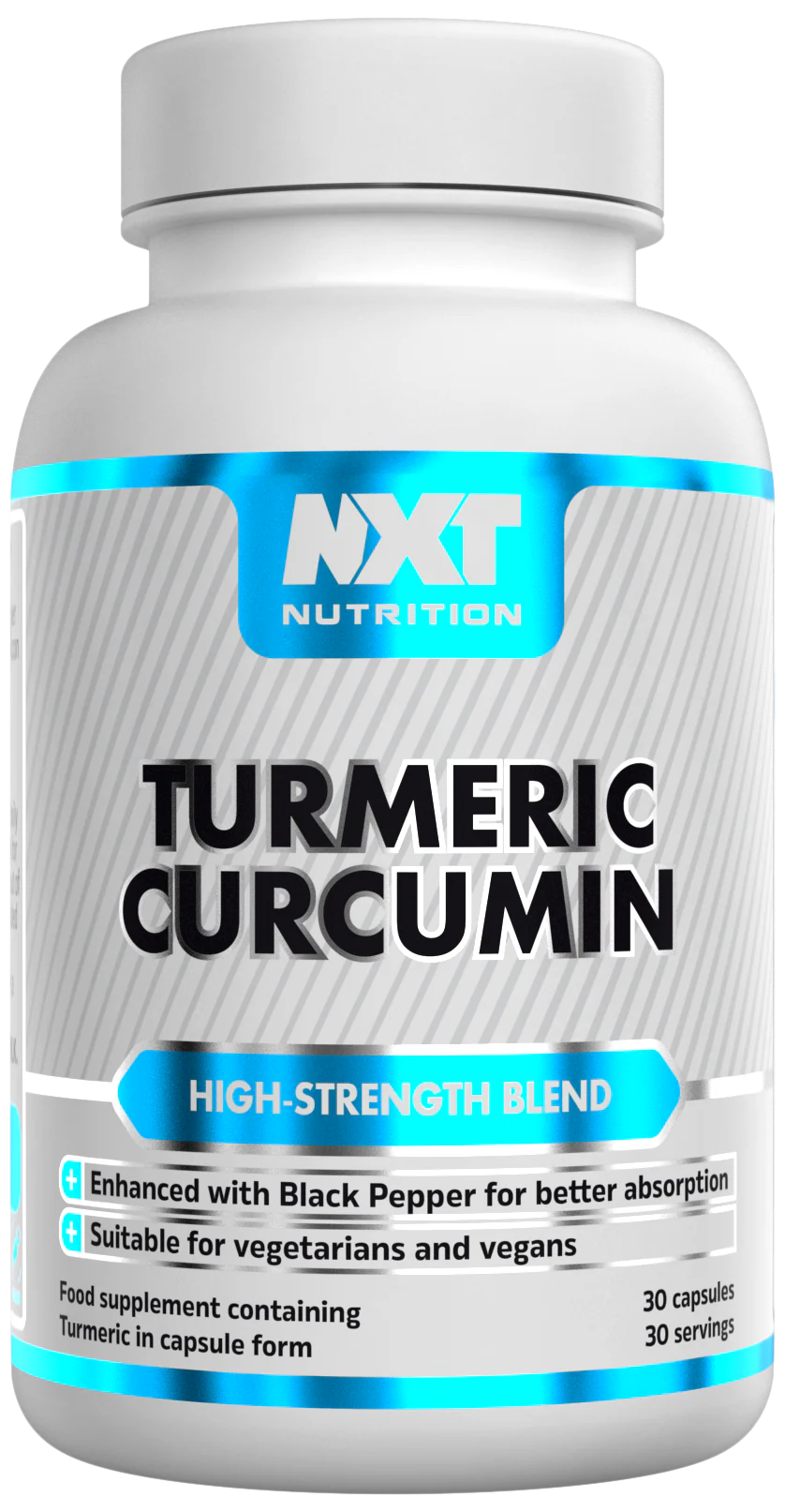 NXT Nutrition Turmeric Curcumin - 30 Capsules