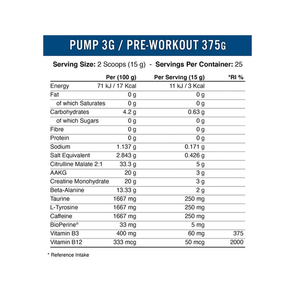 Applied Nutrition Pump 3G Pre-Workout Protein Superstore