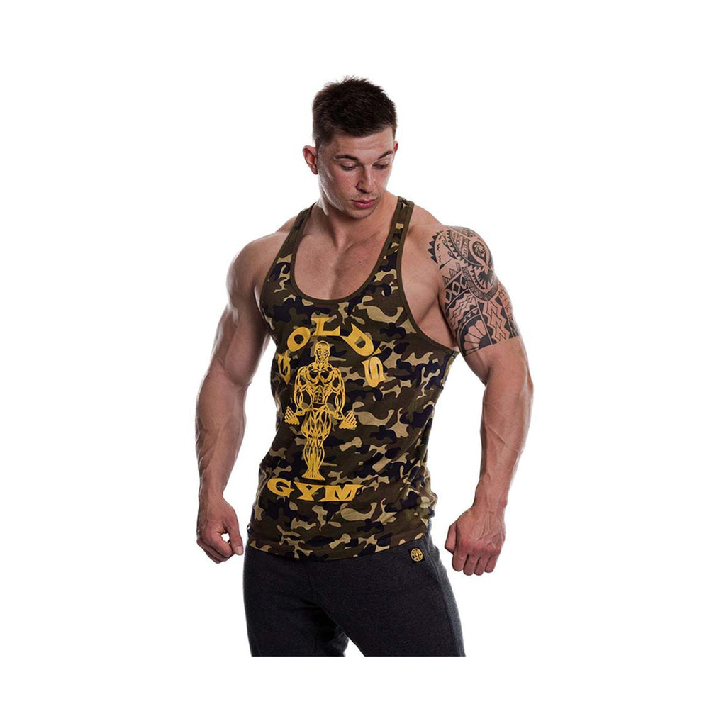 Gold's Gym Camo Stringer Vest - Protein Superstore | Protein