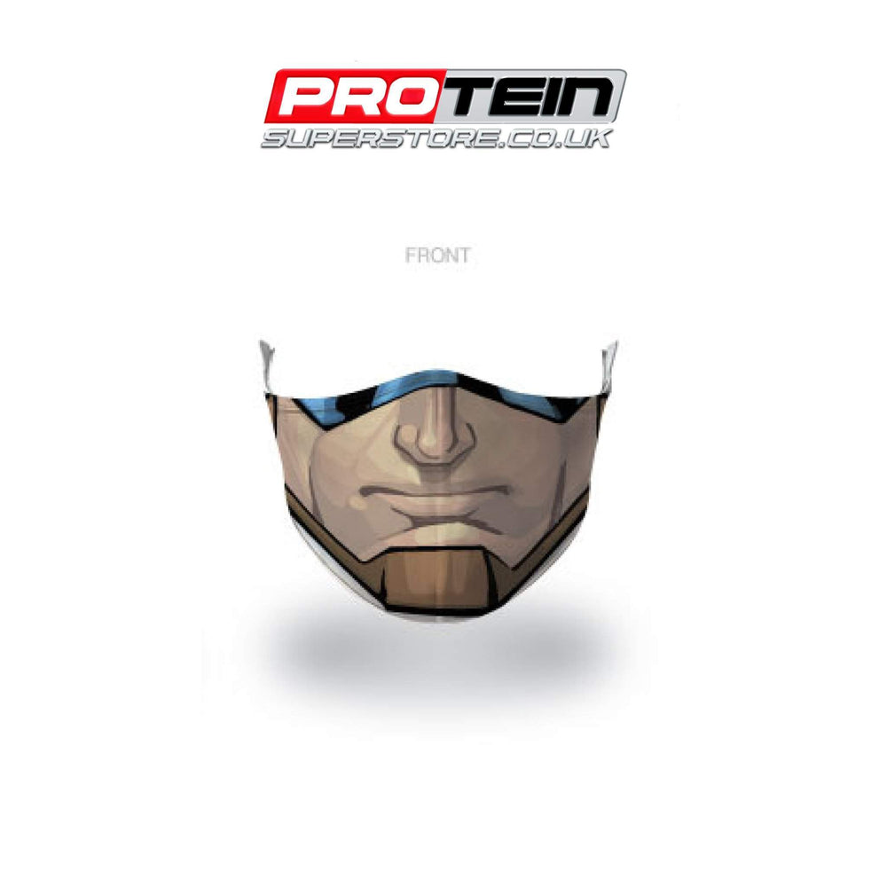 Captain America Face Shield Antybakteryjna powłoka ZnO - Filtracja PM0.3 - Odstraszająca ciecze