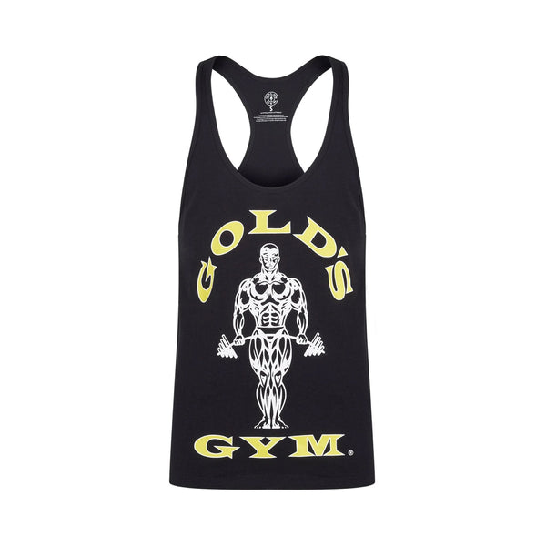golds gym stringer vest black protein superstore