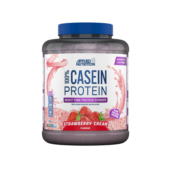 Applied Nutrition 100% Casein 1.8kg Strawberry Cream Protein Superstore