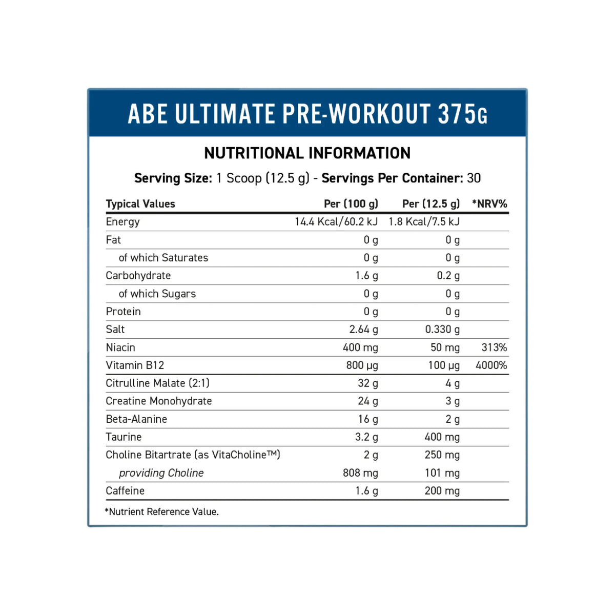 Applied Nutrition ABE Pre-Workout Nutritionals
