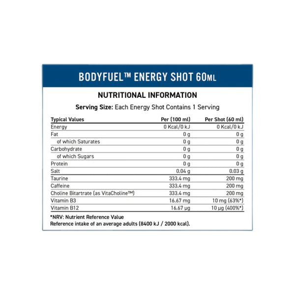 Applied Nutrition Body Fuel Energy Shot Nutritionals Protein Superstore