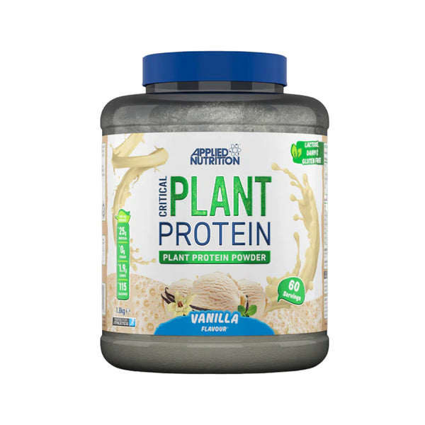 Applied Nutrition Critical Plant Protein 1.8kg Vanilla Protein Superstore