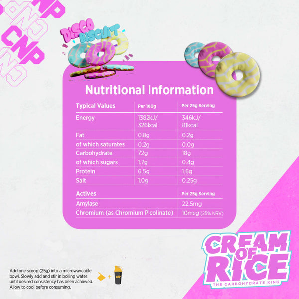 CNP Cream of Rice 2kg Nutritionals Protein Superstore