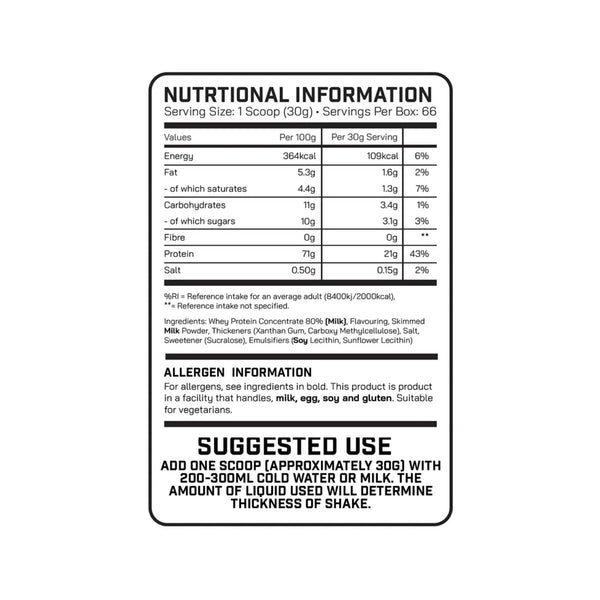 DNA Sports Advanced Whey Protein 2kg Nutritionals Protein Superstore