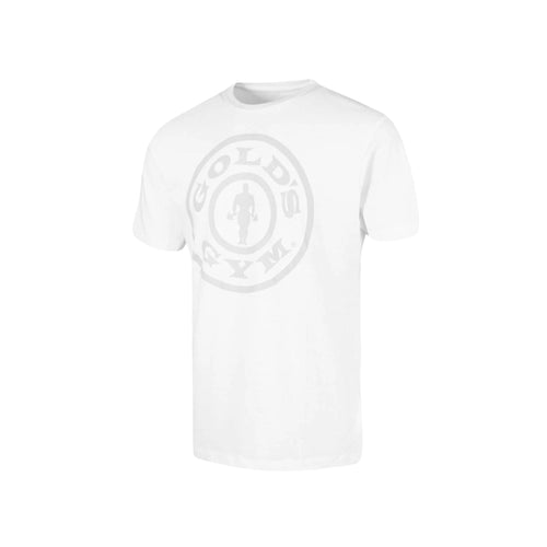 Gold's Gym Weight Plate T-Shirt White Grey