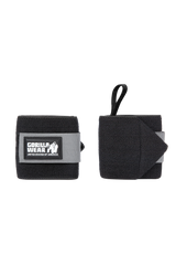 Gorilla Wear Wrist Wraps Basic Black Grey Protein Superstore