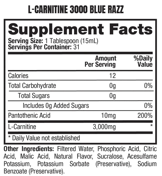 ProSupps L-Carnitine 3000 473ml Nutritionals Protein Superstore