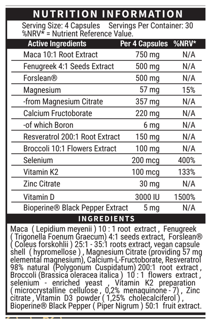 Black Amber Test 365 x120 capsules