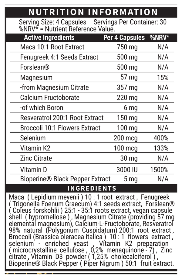 Black Amber Test 365 x120 capsules
