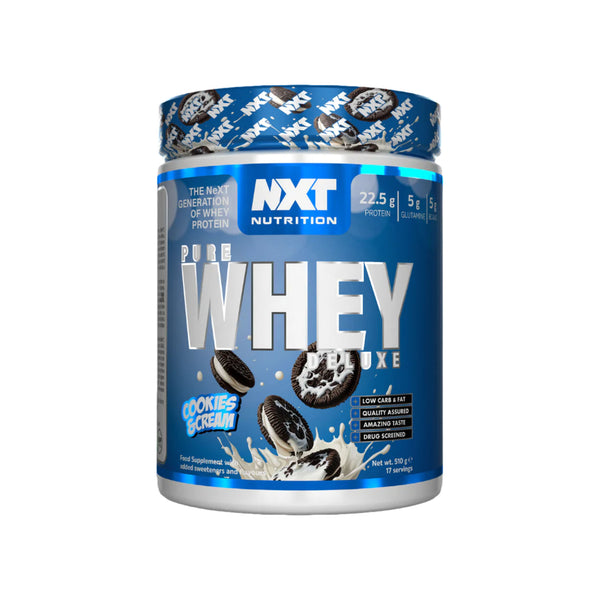 NXT Nutrition Pure Whey Deluxe 510g Cookies & Cream Protein Superstore