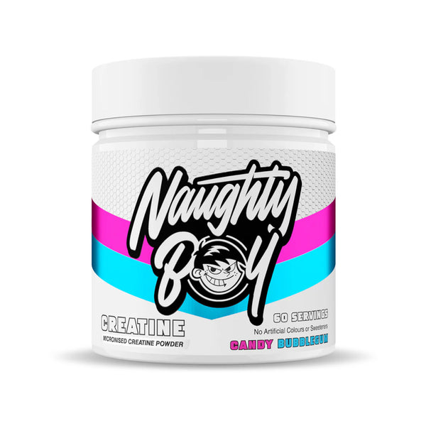 Naughty Boy Flavoured Creatine 300g Candy Bubblegum Protein Superstore