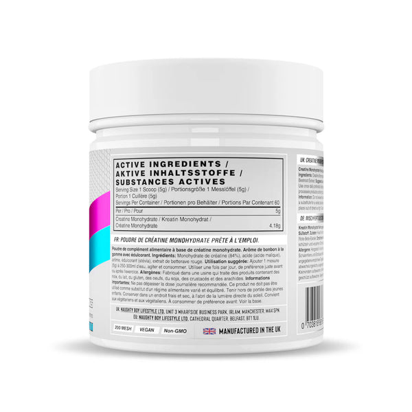 Naughty Boy Flavoured Creatine 300g Nutritionals Protein Superstore