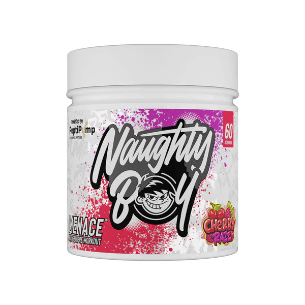 Naughty Boy Menace V2 420g Cherry Razz Protein Superstore