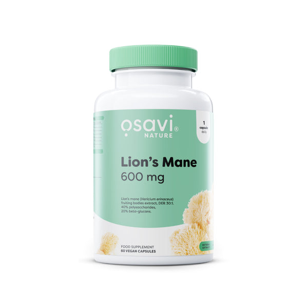 Osavi Lion's Mane 600mg 120 vegan caps Protein Superstore