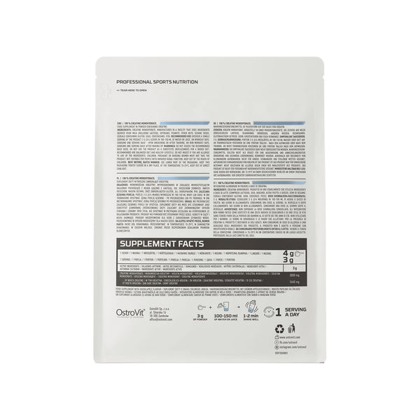 OstroVit Creatine Monohydrate 500g Nutritionals Protein Superstore