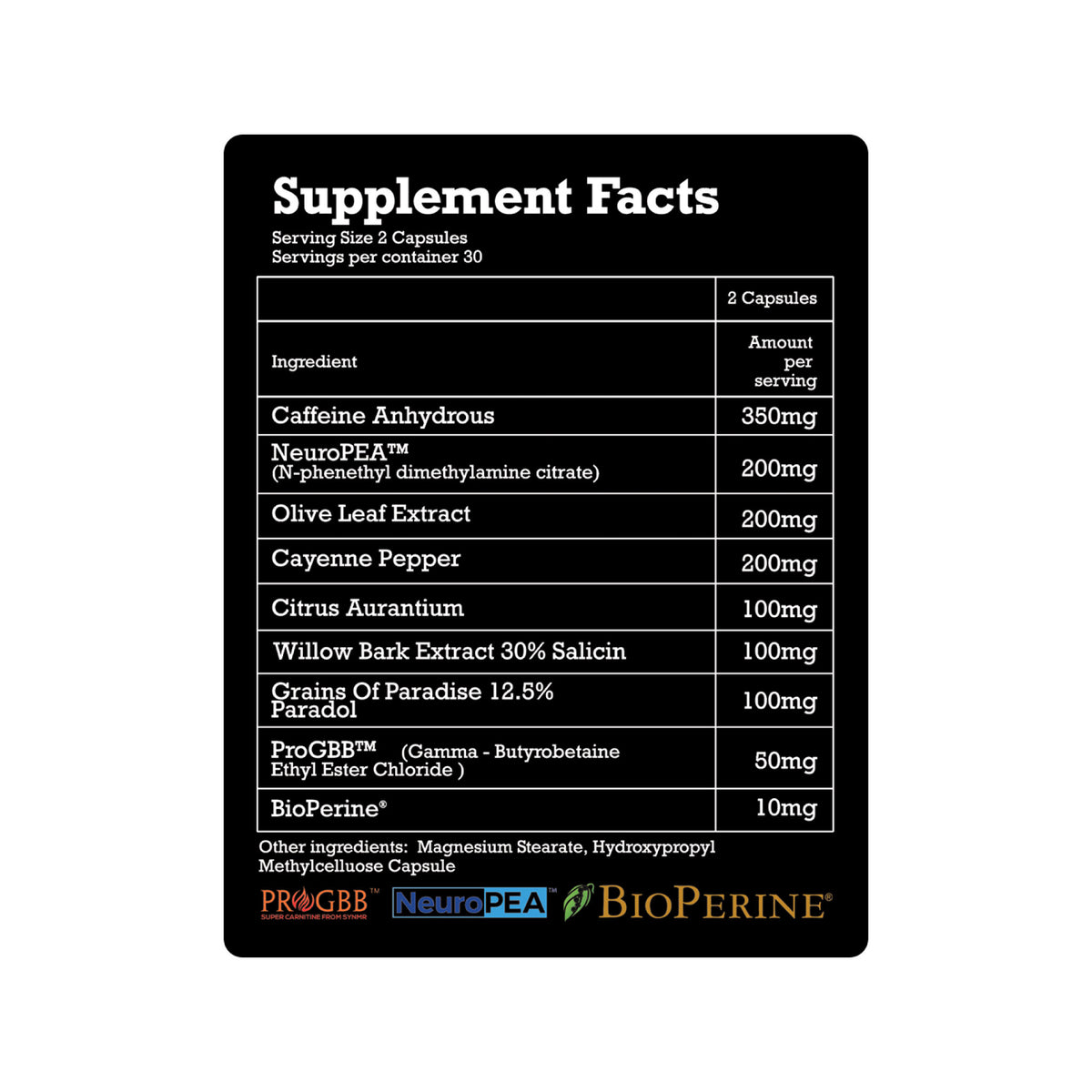Pharma Grade BURN Fat Burner 60 Caps Nutritionals