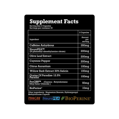 Pharma Grade BURN Fat Burner 60 Caps Nutritionals