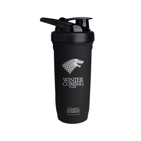 SmartShake Reforce Stainless Steel Game of Thrones Shaker Winter is Coming Protein Superstore
