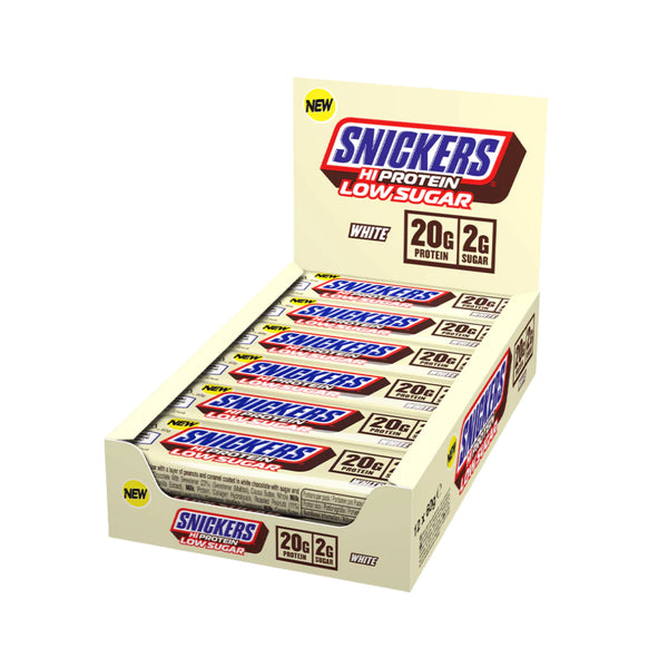 Snickers Low Sugar Hi-Protein Bar White Chocolate Protein Superstore