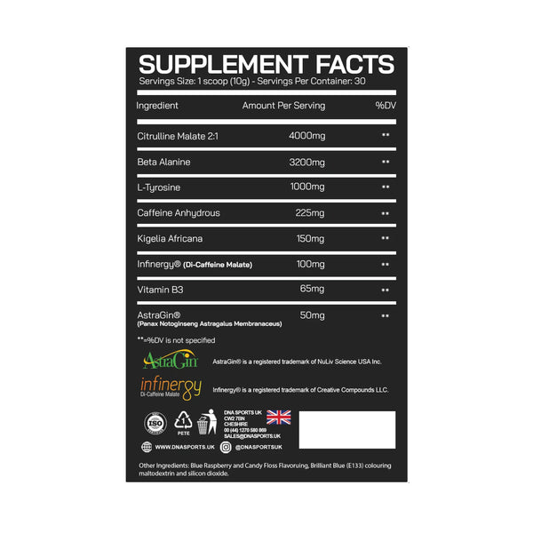 dna sports vibe pre workout nutritionals protein superstore