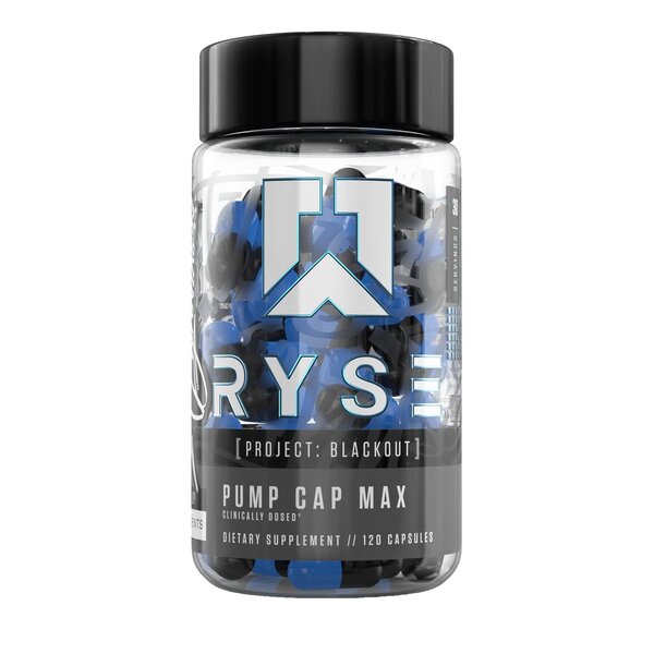 RYSE Pump Cap Max Project Blackout - 120 caps