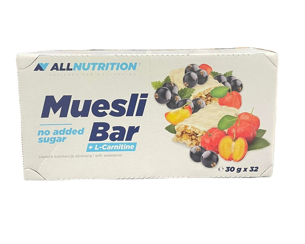 Allnutrition Muesli Bar + L-Carnitine - 32 bars - Protein Superstore