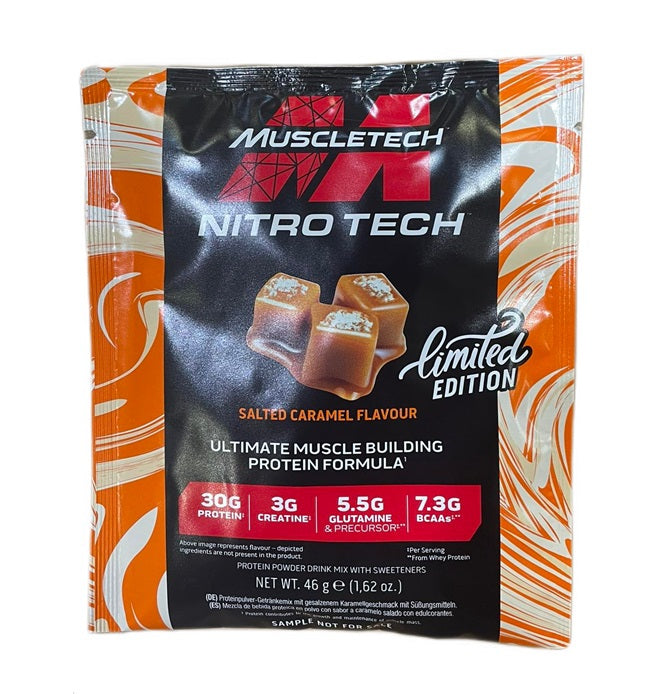MuscleTech Nitro-Tech, Salted Caramel - 46g (1 serving)