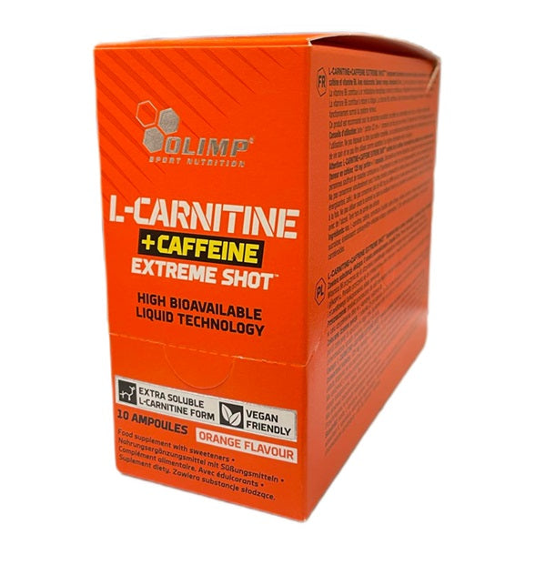 Olimp Nutrition L-Carnitine + Caffeine Extreme Shot - 10 x 25 ml