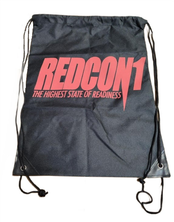 Redcon1 The Highest State Of Readiness Drawstring Bag - Red on Black