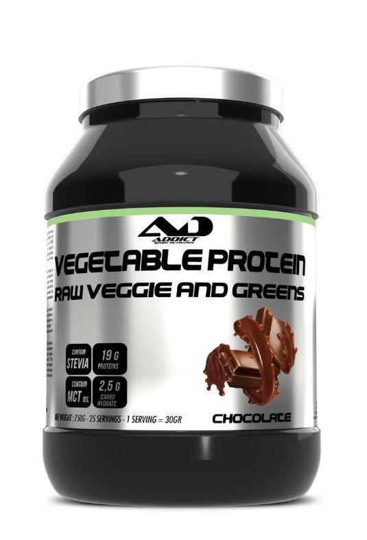 Addict Sport Nutrition Vegetable Protein Raw Veggie and Greens  - 750g