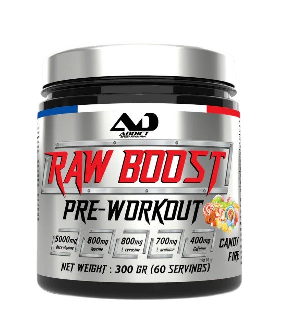 Addict Sport Nutrition Raw Boost Pre-Workout - 300g - Protein Superstore