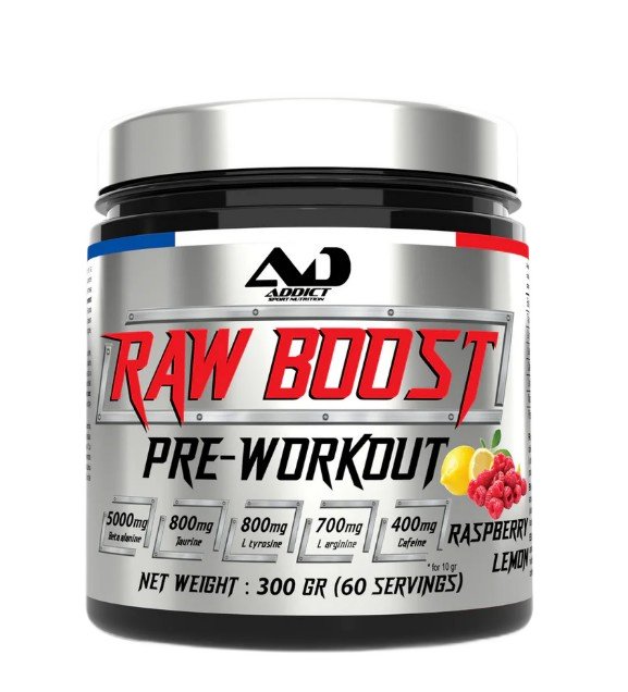 Addict Sport Nutrition Raw Boost Pre-Workout - 300g - Protein Superstore