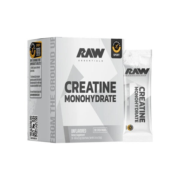 Raw Nutrition Creatine Monohydrate Stick Packs - 30 x 5g