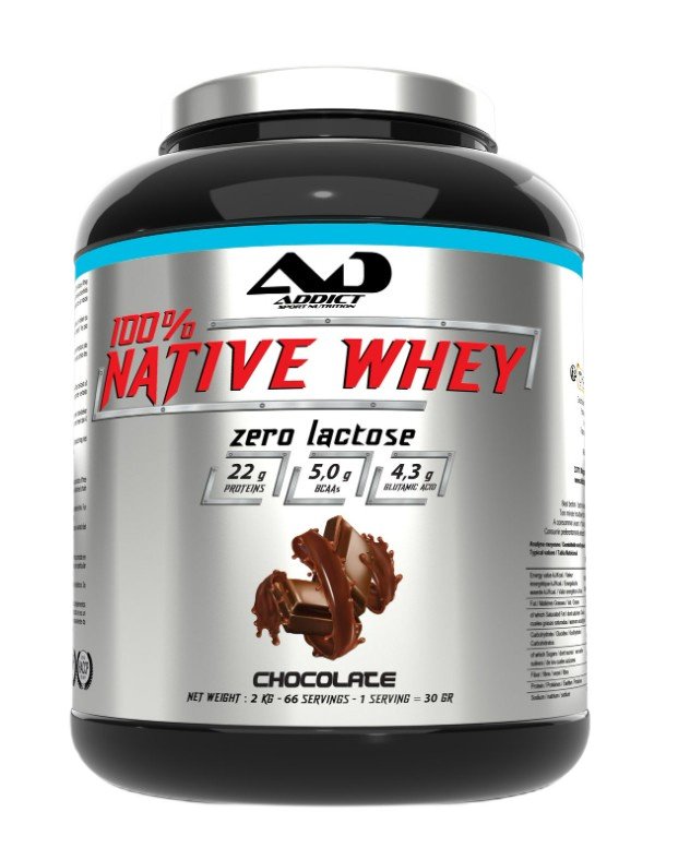 Addict Sport Nutrition 100% Native Whey Zero Lactose - 2000g